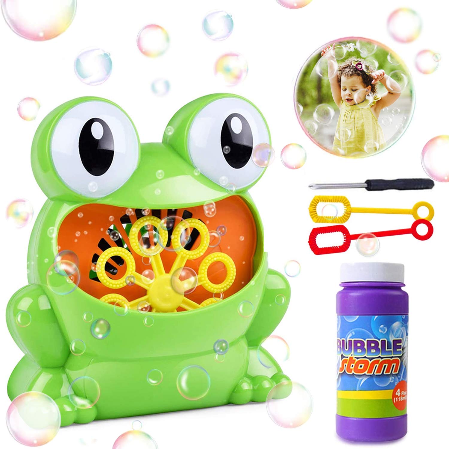 frog bubble machine