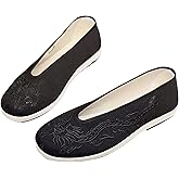 Chinese Slip Ons Shoes Traditional Old Beijing Shoes Kung Fu Tai Chi Cloth Shoes Unisex