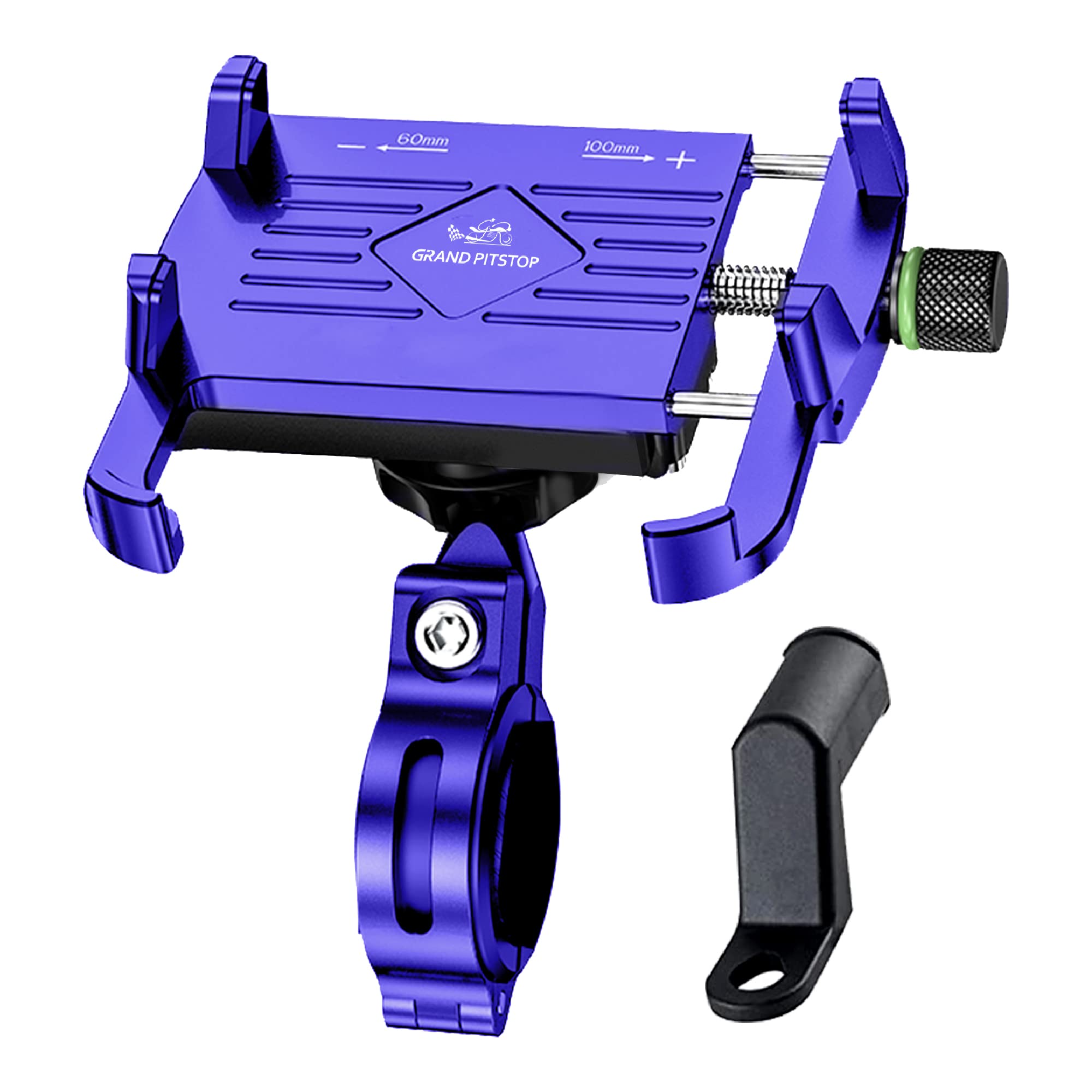 GRAND PITSTOP Bike Phone Mount Holder,Aluminum Motorcycle Phone Holder, Bicycle Handlebar Cell Phone Holder for iPhone 15 Pro Max/Plus, 14 Pro Max, S9, S10 and More 4.7" to 6.8" Smartphones