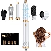 Upgrade Hair Dryer Brush 5 in 1 Blow Dryer Brush, Air Curler Air Curling Wrap Styler, Detachable Hot Air Brush Negative Ion Curling Brush Iron, Hair Styling Tools for Drying Curling Straightening