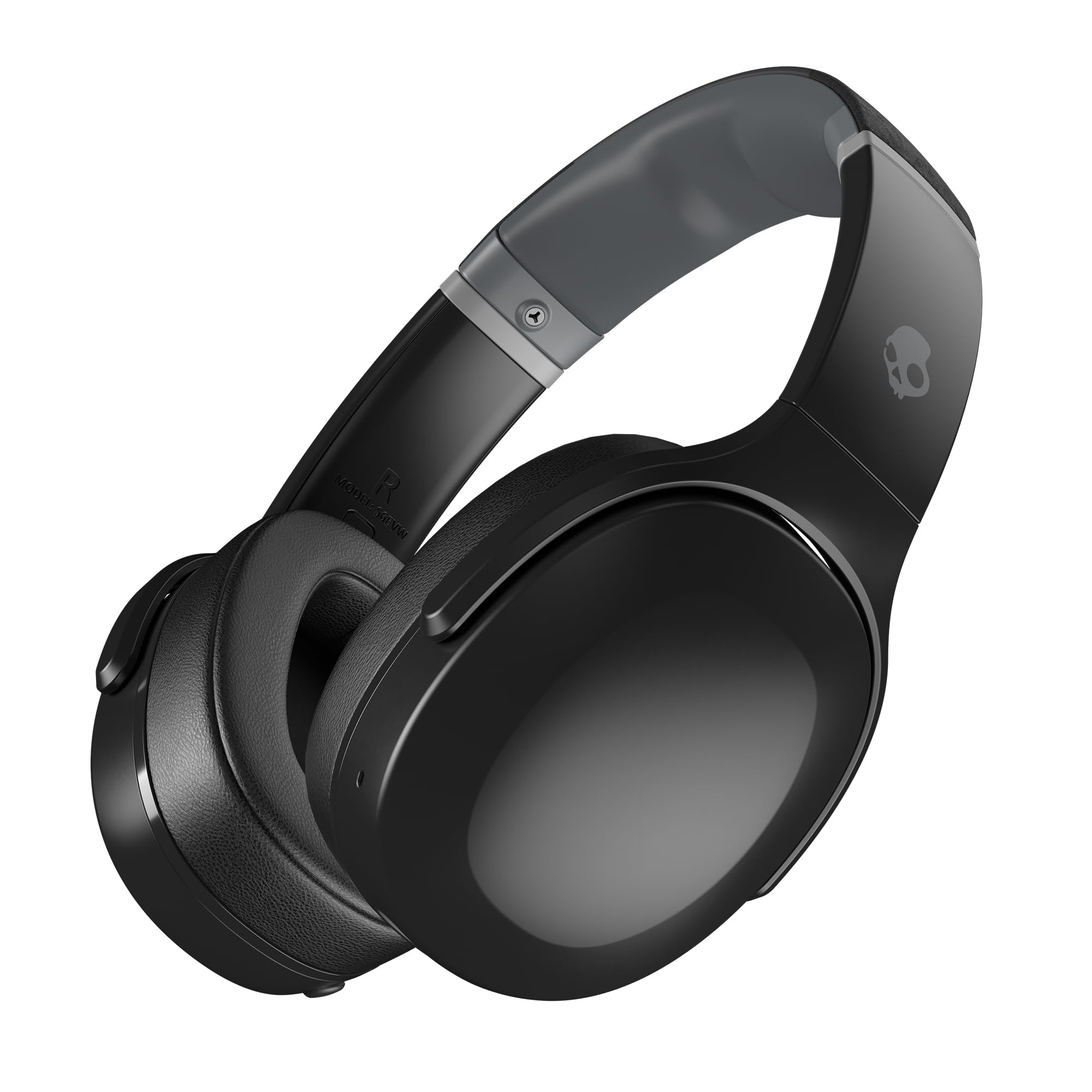 Skullcandy Crusher EVO Cascos Over-Ear Inalámbricos con Sensory Bass, 40 h de Autonomía, Micrófono, Compatibles con iPhone Android y Dispositivos Bluetooth, Negro