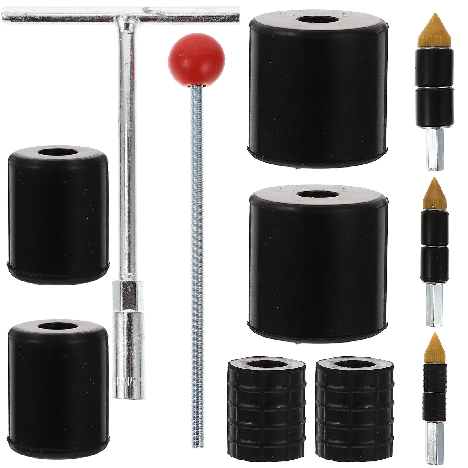 Hemobllo Water Stopper Tools Set with Hot Melt Water Stop Pins and Adjustable Pipe Wrench for Quick Plumbing Leak Repair and Heating Pipe Maintenance