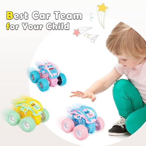 LODBY Car Toys for Year Old Girls Gifts, Pull Back Cars Toys for