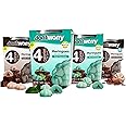 Don't Worry Low Calorie Meringue Cookies - 4 Pack - Mint and Chocolate| Sugar Free Chocolate Filled Center |4 Calories per Piece, Low Sugar, Gluten Free, Keto Friendly and Healthy Snacks for Adults
