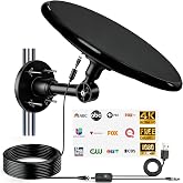 CXYHMG Omni Directional Outdoor TV Antenna for Smart TV (Black) | 720&deg; Long Range, HD Digital Signal, for Attic/RV/Boat, Camping Compatible, 2026 Latest