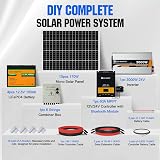 ECO-WORTHY 1700W Solar Power System 24V Home Kit 10x170W Panels 4x100Ah Lithium view 9
