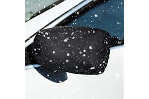 Frienda Side View Mirror Cover Auto Rearview Protection Cover Snow Ice Mirror Exterior Rear Accessories Universal Size for Cars, Black(2 Pieces)