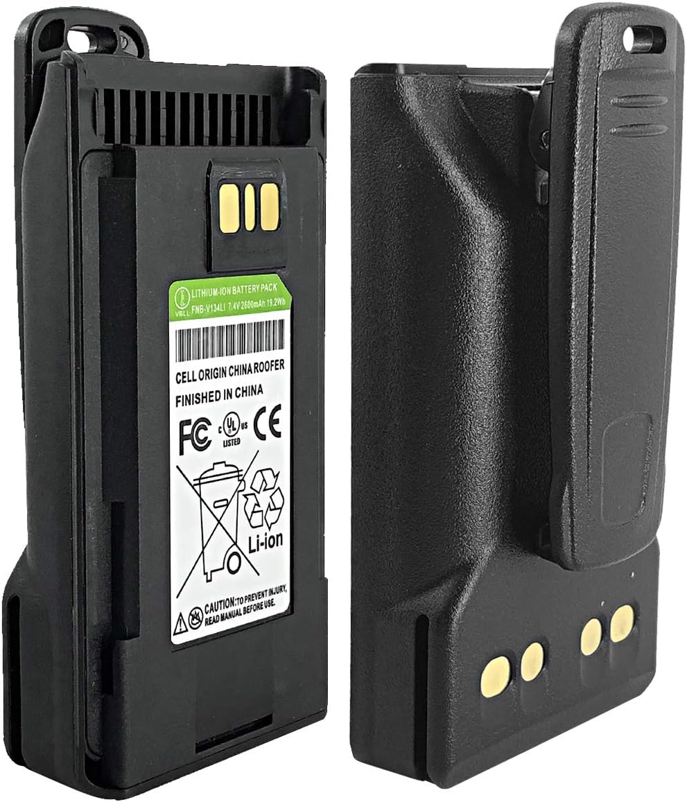 FNB-V134 Walkie Talkie Radio Battery Replacement for Vertex Standard EVX-261 VX-264 VX-450 VX-451 VX-454 VX-459 EVX-530 EVX-531 EVX-534 EVX-539 Portable Radio: Home Audio & Theater
