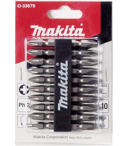 MAKITA CONJUNTO PONTA BITS PHILIPS 10 PECAS 110MM PH2 D-34849