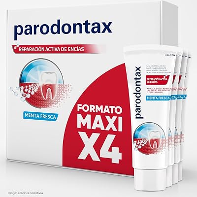 Parodontax pasta de dentes reparação ativa de gengivas inchadas que sangram, sabor menta fresca, embalagem 4x75 ml