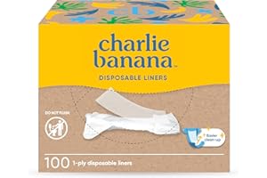 Charlie Banana Baby Disposable Cloth Diaper Liners and Baby Wipes, Unscented, 100 Count Pack