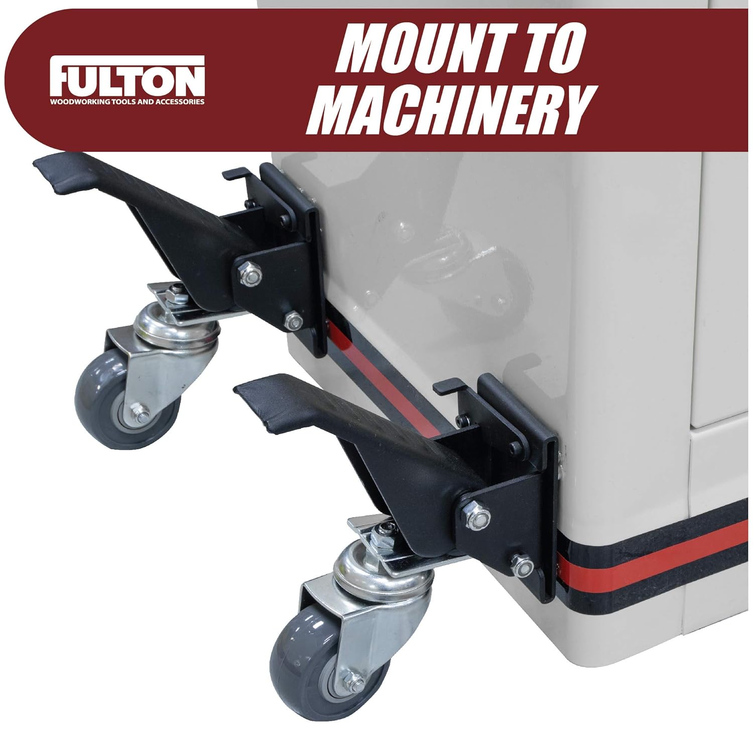 Workbench Caster kit 4 Heavy Duty Retractable Casters with 4 Spring Lock Quick Release Mounting Plates to Quickly Attach/Remove or Switch Casters from a Workbench to a Cabinet, Stand or a Machine.: Industrial & Scientific