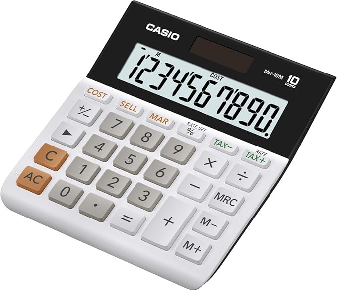 Casio Ms 1bm 12 Digit Calculator Tax Dual Powermetal Cover Ms1bm Calculators Mishavig Basic