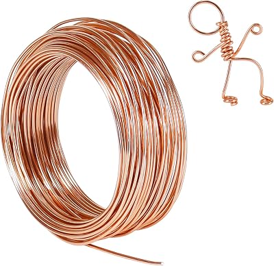 tenn well Aluminum Craft Wire 12 Gauge 2mm 100 ft Copper Anodized