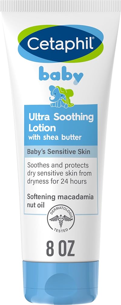 Cetaphil Baby Ultra Soothing Lotion Shea Butter 8 oz Dry Skin Moisturize