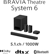 Sony BRAVIA Theatre System 6 5.1ch 1000W Dolby Atmos DTS:X AI Voice Zoom 3 view 2