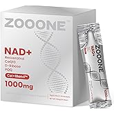 zooone NAD+ 1000mg Liquid Packets Supplement - Premium Nicotinamide Riboside & Resveratrol for Cellular Energy,Advanced NAD Booster for Men & Women (30 Pocket)