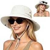 ZOORON Sun Hats for Women Men Fishing Hat UPF 50+ Wide Brim Bucket Hat | 100% Nylon, Breathable, Quick-Dry, Water Rapellent,Foldable,Outdoor, Hiking, Beach, Safari, Travel, Summer Hats