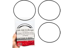 Captain O-Ring - Culligan Compatible OR-100 O-Ring Replacement for Big Blue Filter Housing Buna-N ORing (3 Pack) [Also Compatible with Simpure DB10P/DB20P, PurePlus FHN10BB]