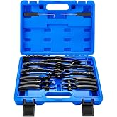 DASBET 14PCS Snap Ring Pliers Set with 45&deg;/90&deg; Bent &amp; Straight | Heavy Duty Retaining Ring Pliers Set, Internal &amp; External Circlip Pliers w/Hook &amp; Pick for 0.038in 0.047in 0.070in 0.090in