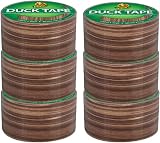 Duck Brand Printed Duct Tape Woodgrain 6-Roll Pack