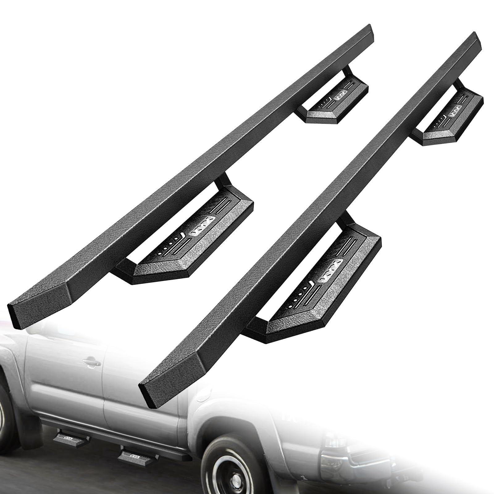 Photo 1 of KYX Running Boards fit for 2005-2023 Toyota Tacoma Double Cab, Car Door Side Steps Nerf Bars Truck Boards Step Rails 6 inches