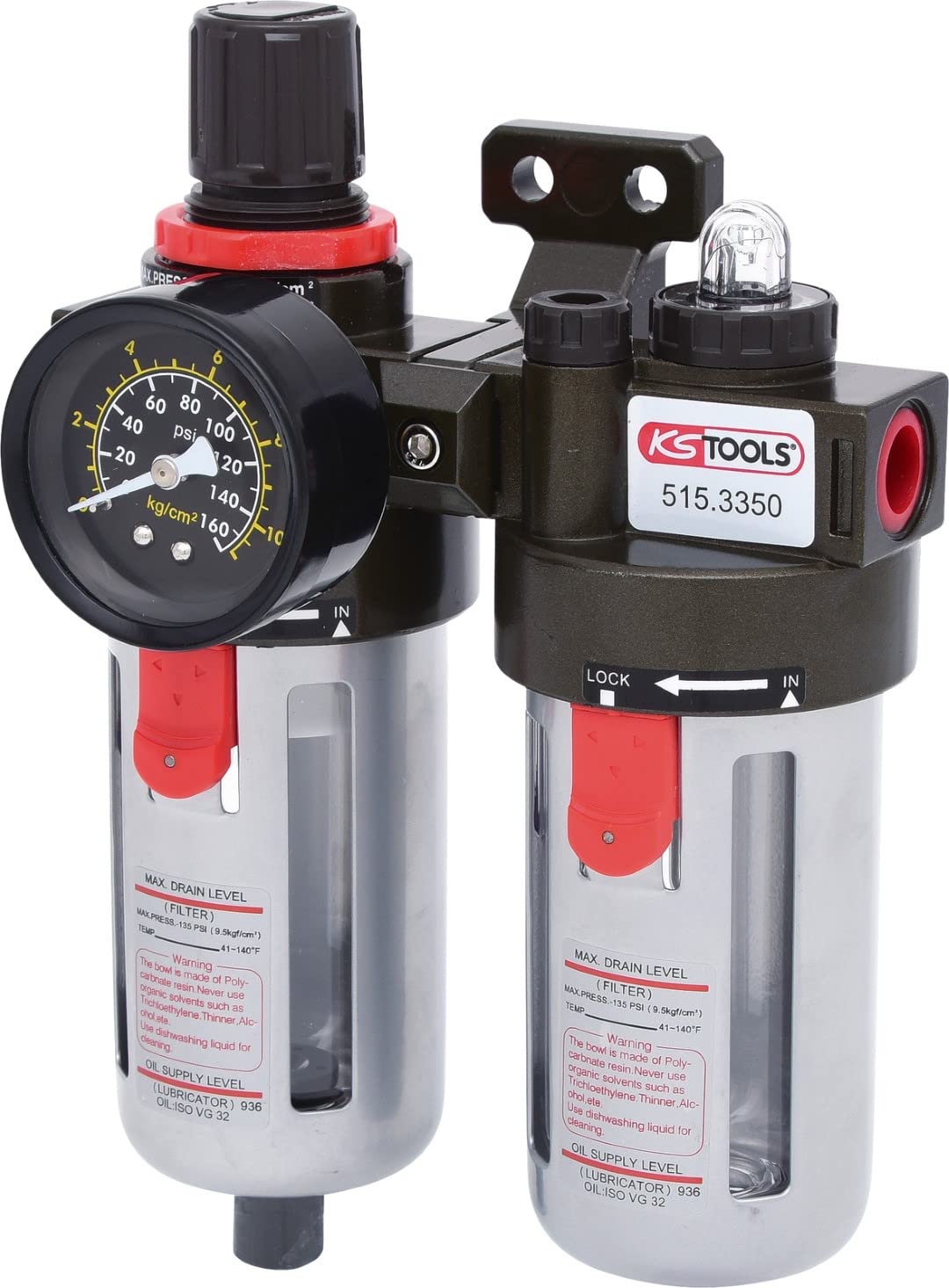 KS Tools 515.3350 3/8-inch Compressed Air Service Unit