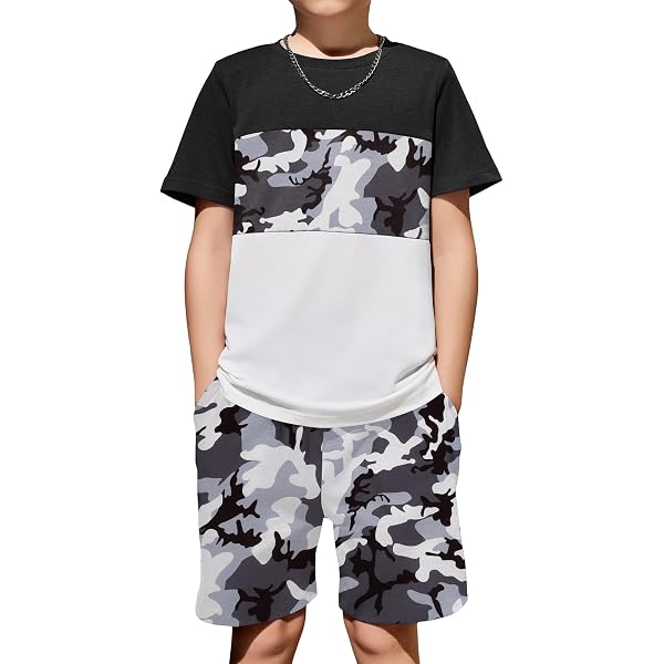 Verdusa Men's Color Block T-Shirt - Casual Short Sleeve Round Neck Tee, Regular Fit, Stretch Fabric - View #7
