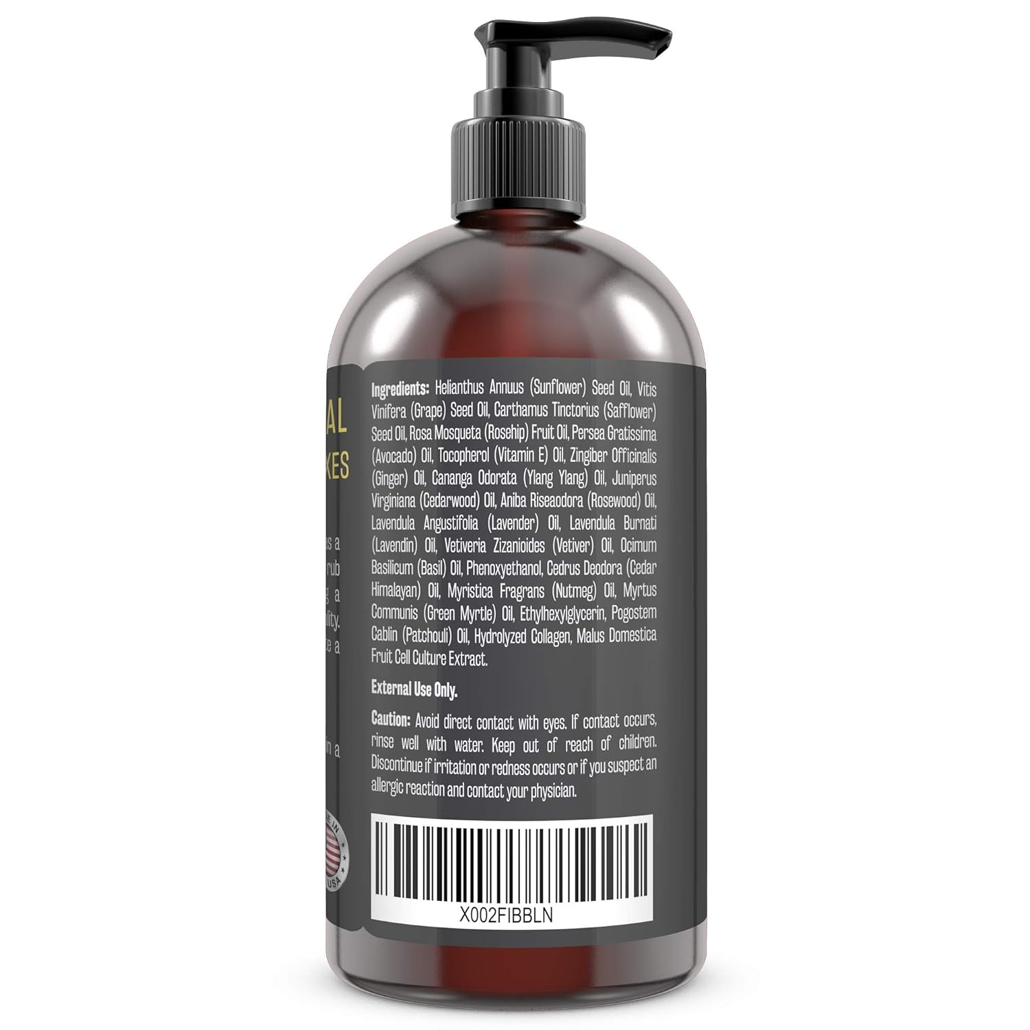 M3 Naturals Ylang Ylang and Ginger Massage Oil Infused with Collagen and Stem Cell - Therapeutic Anti-Cellulite Body Lotion Cream - Essential Oils Deep Tissue Relaxation, Sore Muscle Relief 8 oz : Beauty