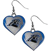 Siskiyou Sports NFL unisex-adult Heart Dangle Earrings