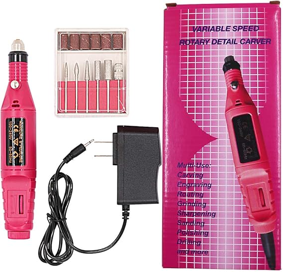 NIUPIKA Grind Nails Art Drill Kit Electric Finger Toe Nail Grinder