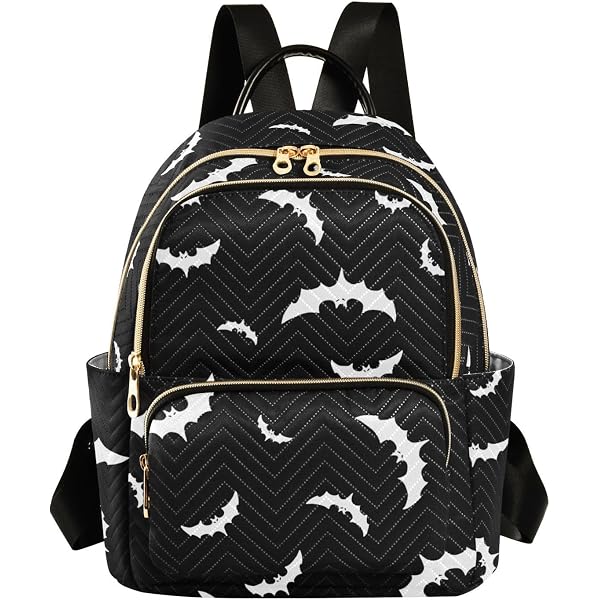Amazon.com: Sletend Mini Backpack Halloween Bats Fashion  display picture 1