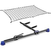 HitchMate Cargo Stabilizer Bar Full Size 59" to 73" with StabiLoad Divider Bar and Cargo Net