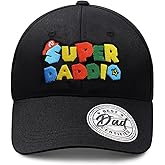 Dad Trucker Hat - Men Gift for Dad from Daughter Son Kid, Christmas, Birthday, Fathers Day - Super Daddio Baseball Cap (US, Alpha, One Size, Standard, Super Daddio)