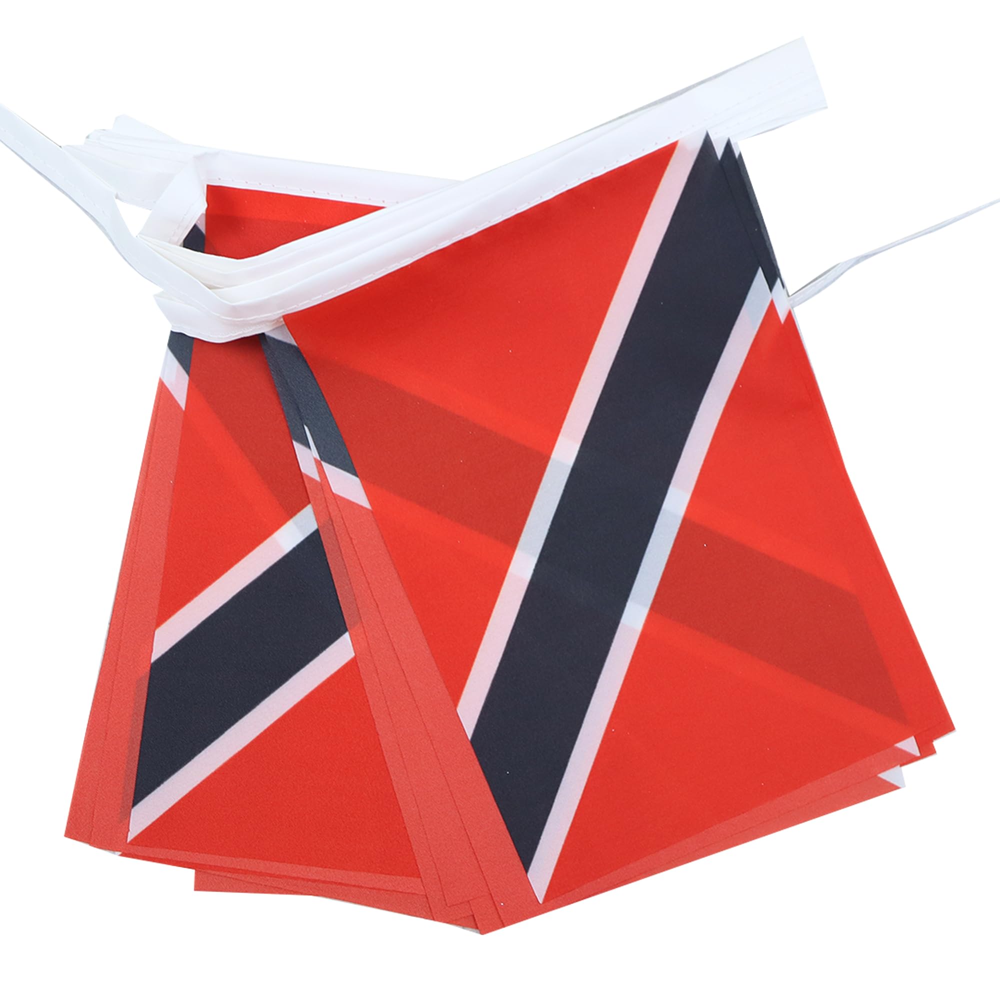 AZ FLAG - Trinidad and Tobago Bunting Flag - 40 Ft Garland with 20 Trinidadian Flags 18'' x 12'' - 100% Polyester String Pennant - 12 meters