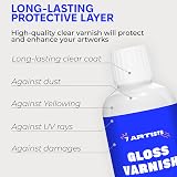 7 Artists Acrylic Varnish Gloss 120ml - Fast Drying Clear Sealant for Painting view 4