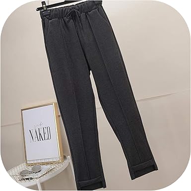 Women Woolen Pants Autumn Winter Warm 