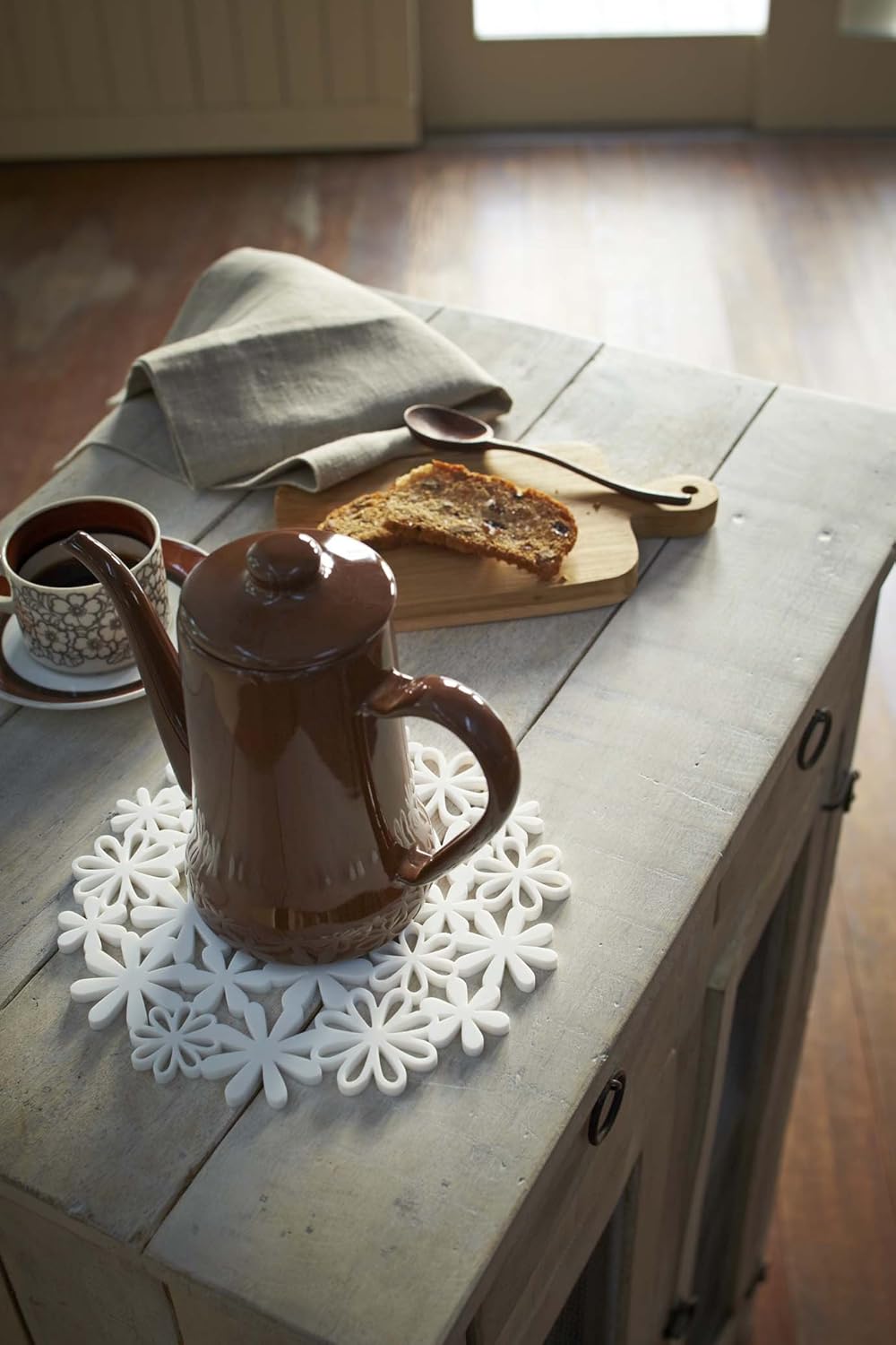 山崎実業ナベ敷き フラワー