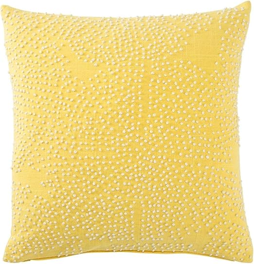 Amazon Com Chaudhary Living 18 Yellow And White Beaded Square