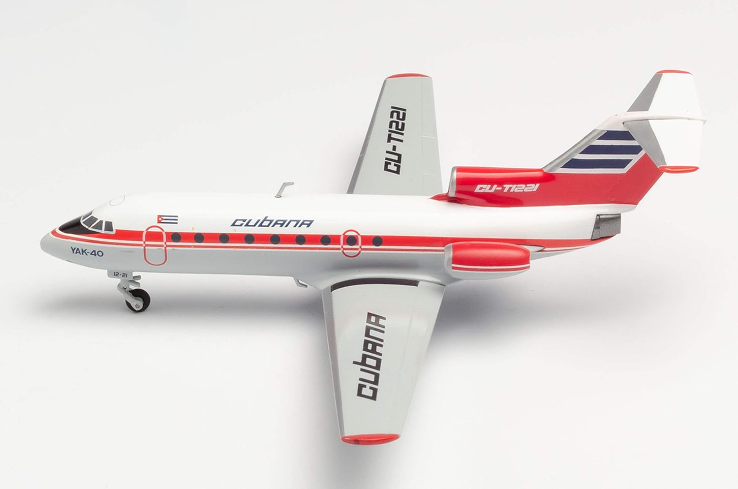 herpa Cubana de Aviación Yakovlev Yak-40, Miniature : Wings/Plane for collectors - Image 4