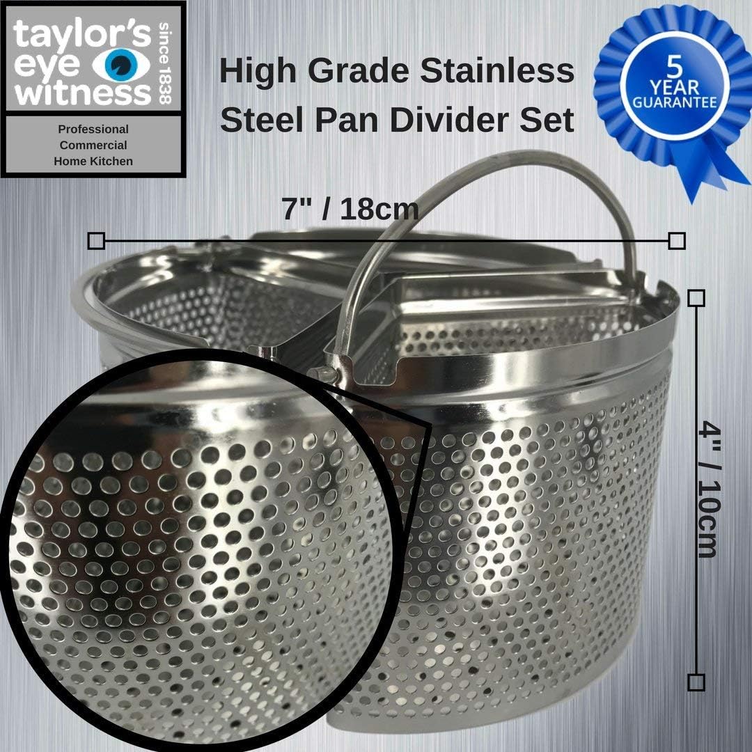 Family Saucepan Triple Pan Divider Separator Set - Image 3