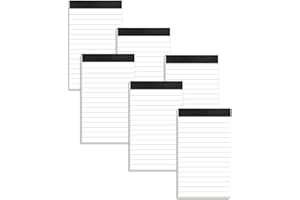 AIDUNMIS 6 Pack Small Notepads Refills Memo Pads 3 x 5 Inch Lined Writing Note Pads with 30 Sheets Note Pad Paper in Each Pad Mini Pocket Notebook Refills for Taking Notes and Reminders Organization Planning