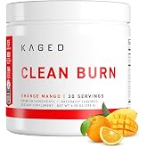 Kaged Clean Burn Powder | Orange Mango | 30 Servings | Thermogenic Weight Management, Boost Metabolism, Organic Caffeine, Apple Cider Vinegar, Supplements for Men &amp; Women