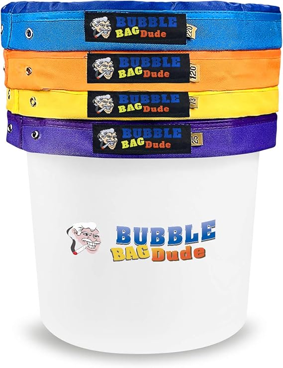 BUBBLEBAGDUDE Bubble Ice Bags 1 Gallon 4 Bag KIT Herbal Hash Ice Bubble