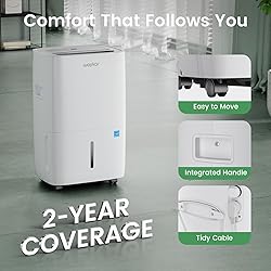 Waykar 80 Pints 2025 Energy Star Dehumidifier for