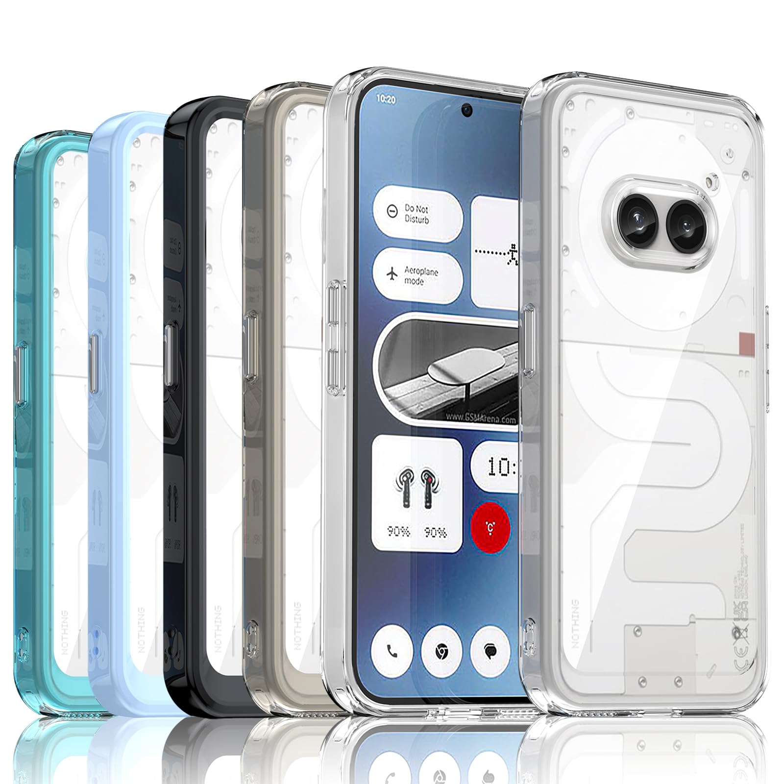 TailTech Transparent Case for Nothing Phone 2a Plus, Acrylic & TPU, Clear, Lightweight