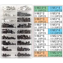LeFix 12PCS M2x3 Torx T5 Screws + 1 Screwdriver Compatible with