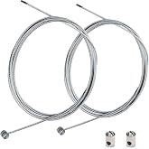 YGQ Mini Bike Universal Throttle Cable Repair Kit For ATV Go Kart (6.56ft) | Features Barrel Shaped End Steel Cable For Throttle Brake Repair Lawn Mower and Engine Equipment