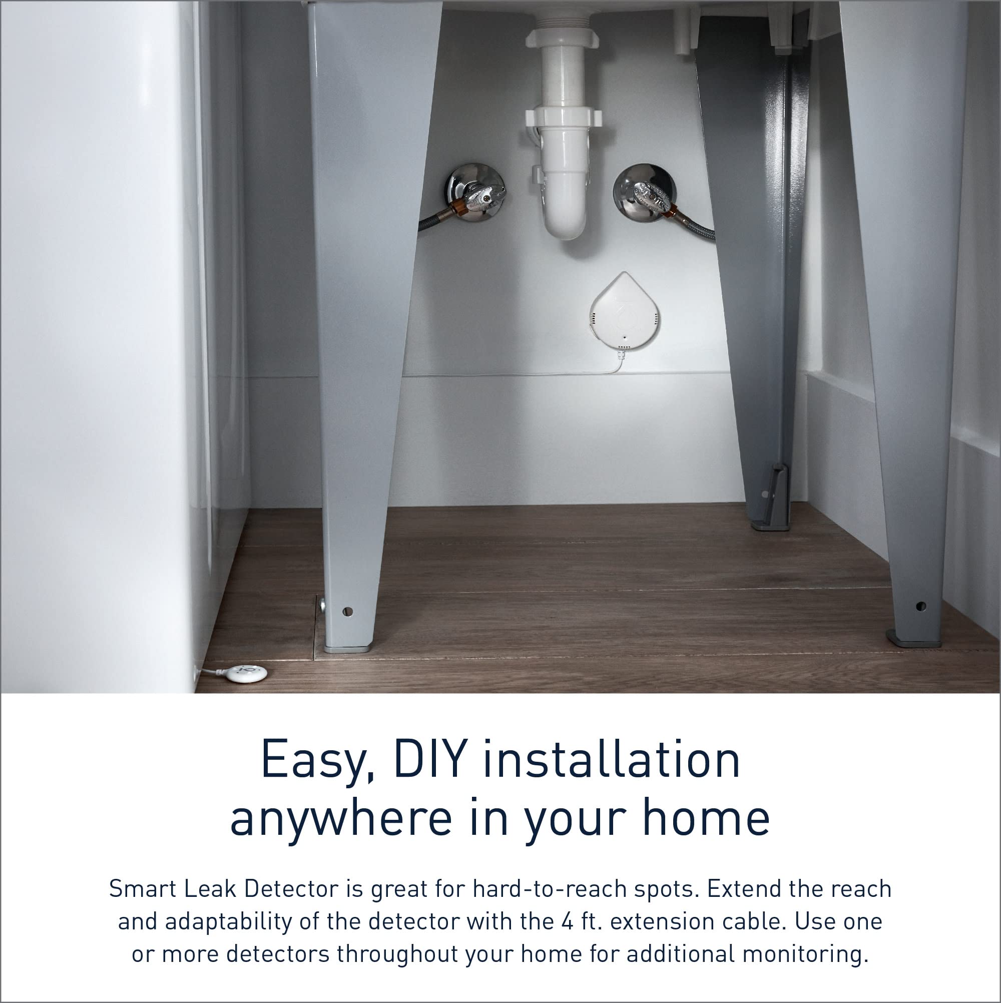 Moen White Flo Smart Water Leak Detector, Water Sensor Alarm for Home, 3-Pack, 920-005 - View 7