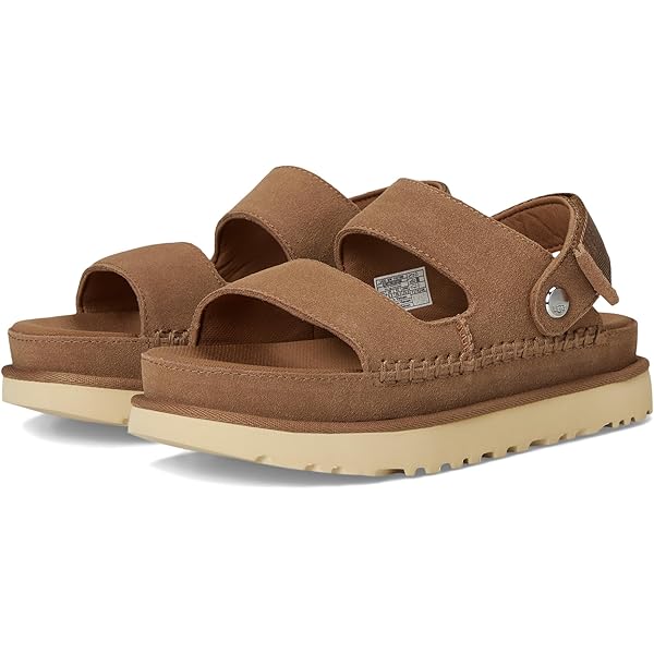 Amazon.com | UGG Women's Captrail Strap Slide Sandal, Chestnut, 8
